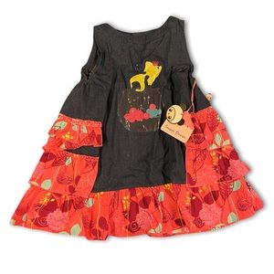 NWT servane barrau vinyl fish bowl dress size 8-10